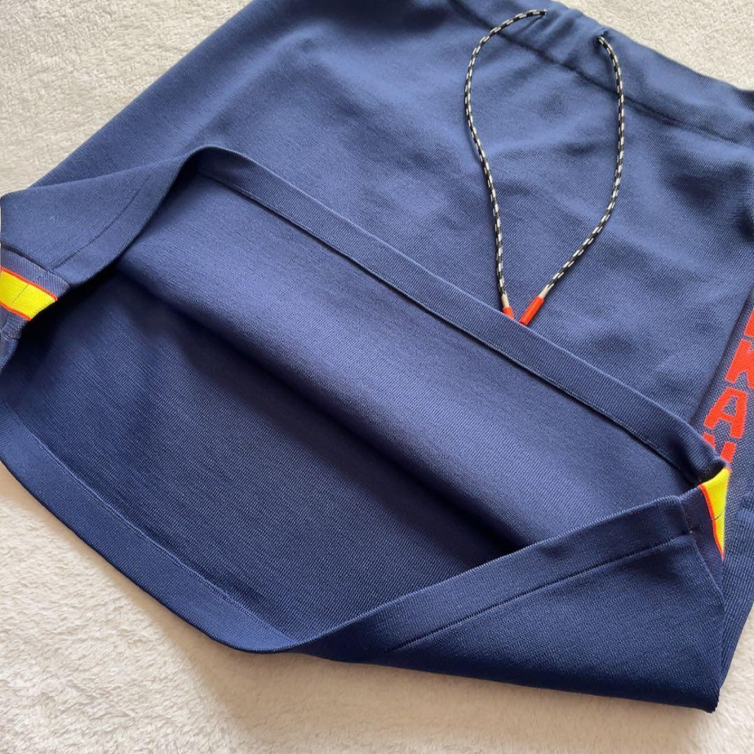 極美品 　マークアンドロナ 　ニット　セットアップ　パーカー　スカート ネイビー