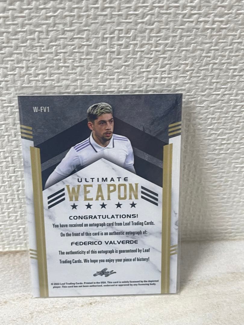 【希少】世界18限定　バルベルデ　直筆サインカード　レアルマドリード