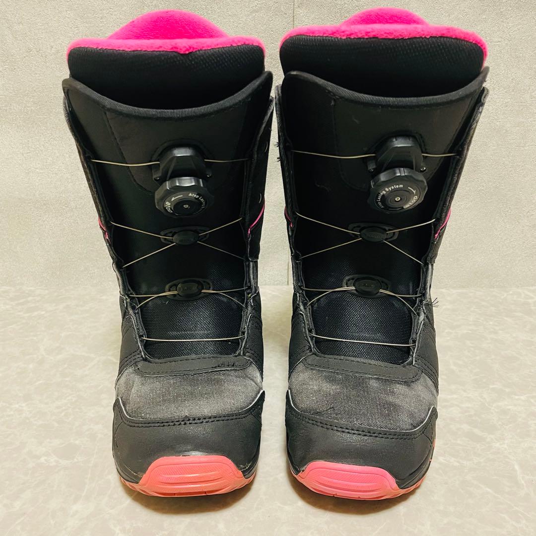スノーボード　ボア付　BOA ブーツ　23.5cm レディース ピンク ブラック