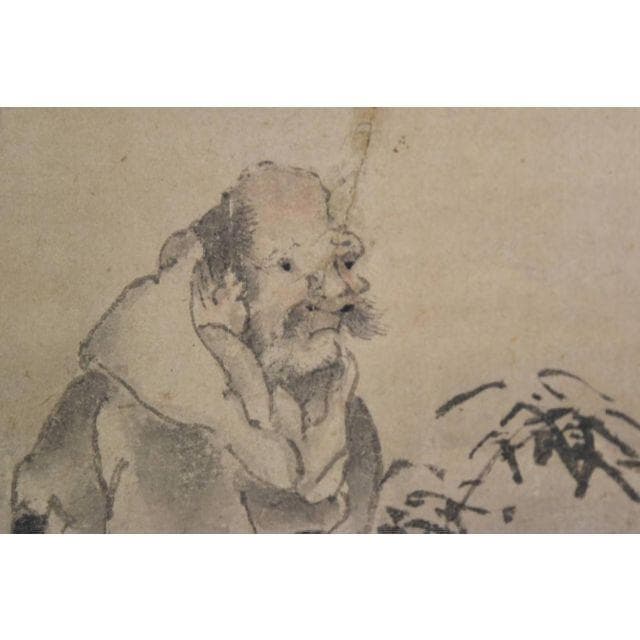 【真作】金城藩画家/竹林七賢人図/掛軸☆宝船☆AB-466