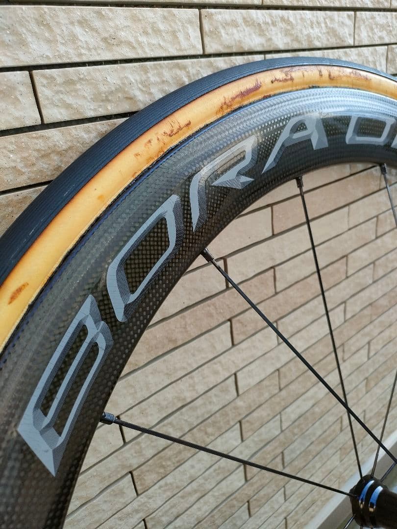 Bora One 50 TU フロントホイール　※タイヤはジャンク、オマケ付き