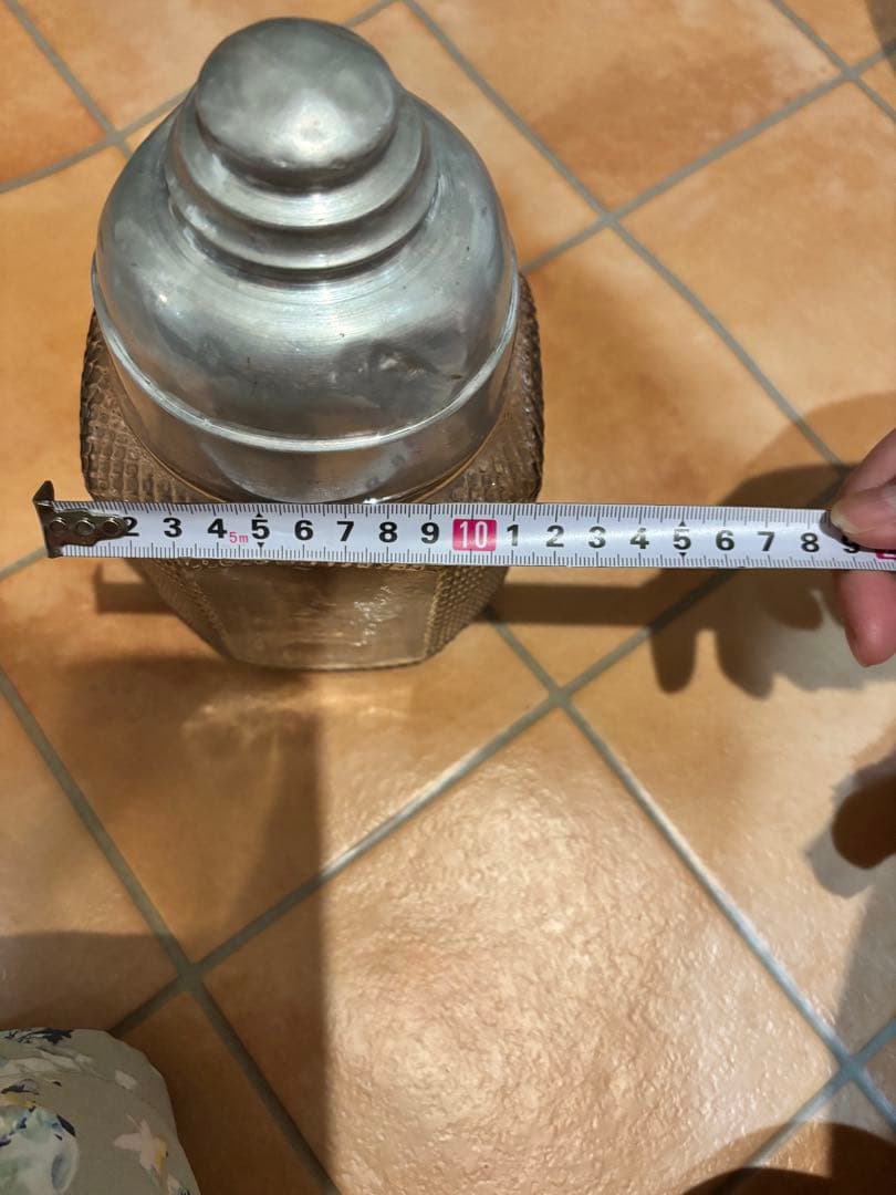 ストレージジャー ヴィンテージ　1285年　ナカノガラス缶　昭和レトロ　当時物