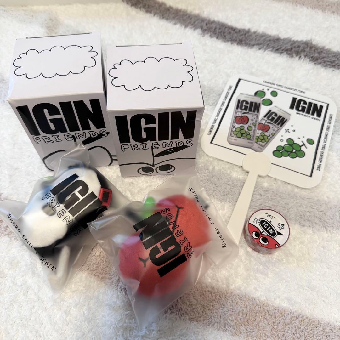 JIN / IGIN APPURI KEYRING + マスキングテープ&うちわ