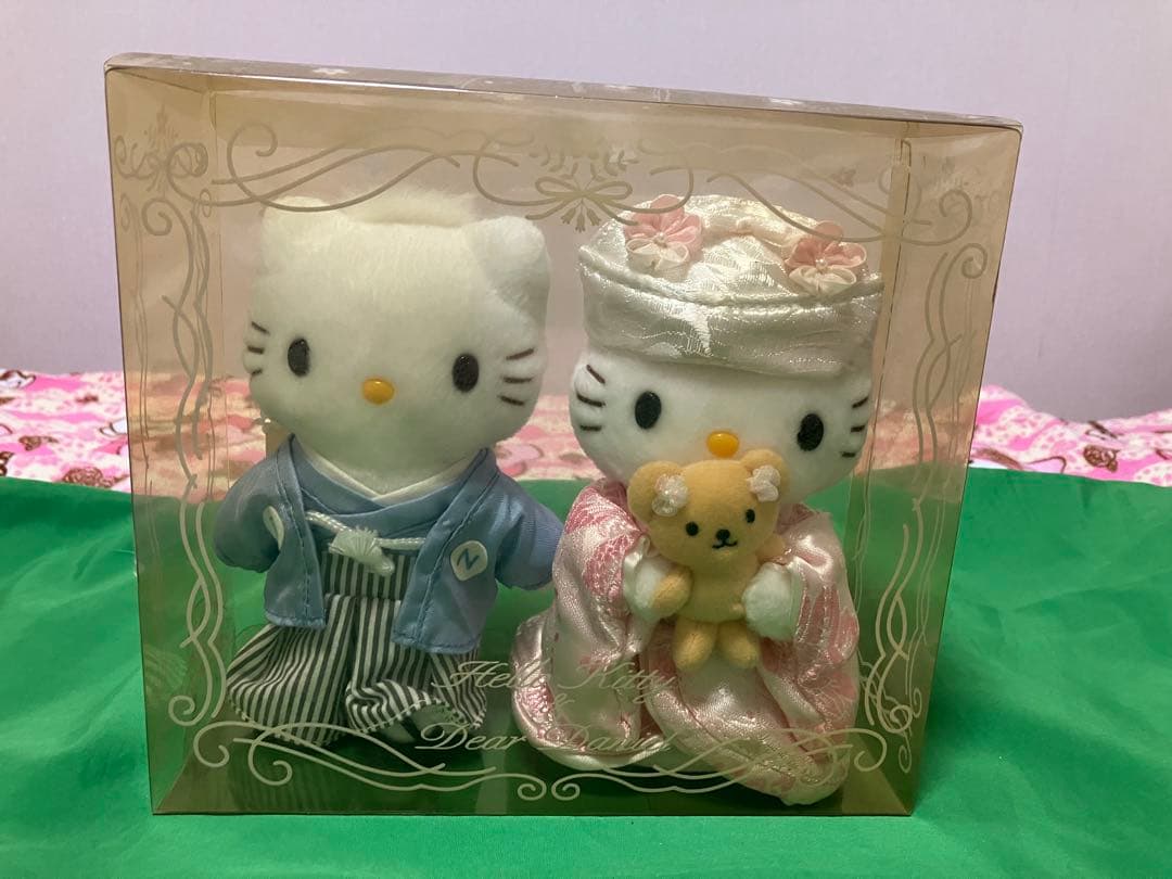 希少　サンリオ　ハローキティ　ダニエル　和装結婚式　うちかけ　ぬいぐるみ