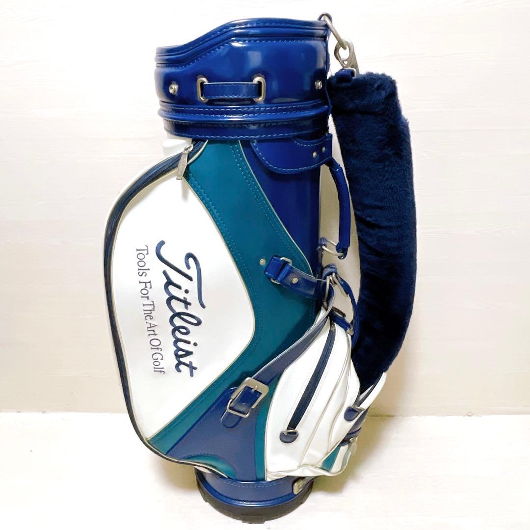 希少 美品 タイトリスト キャディバッグ 9.5型 ヴィンテージ トリコロール