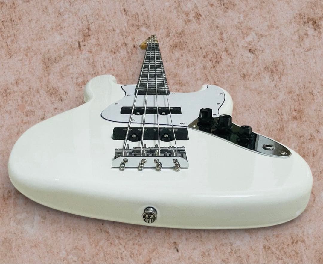 （美品）BUSKER'S BJB-3 LPB ジャズベース ホワイト色 島村楽器