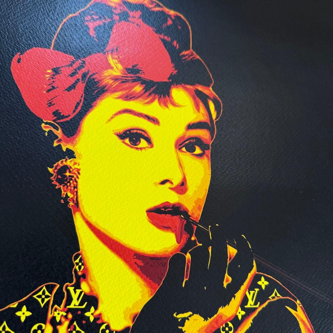 【世界限定100枚】額装付きアートポスター　オードリーペップバーン NYC