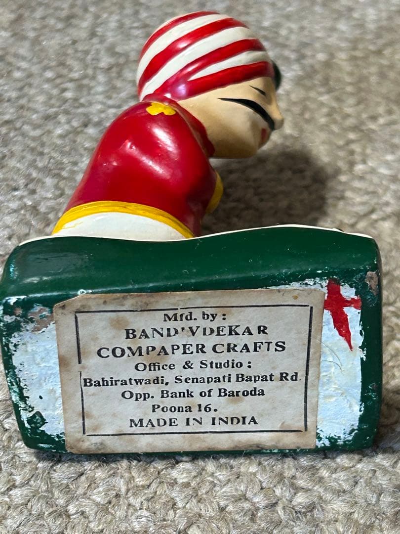 ビンテージ AIR-INDIA エア・インディア マハラジャ君 人形 フィギュア