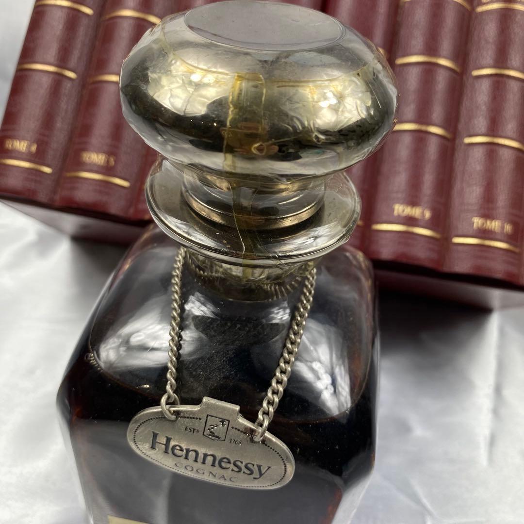 レア　ヘネシー ライブラリー デキャンタ シルバートップ ブランデー 古酒 箱付