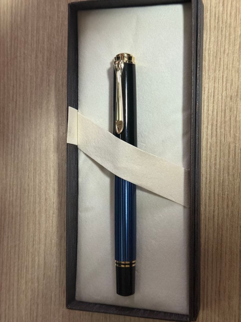 ペリカン　スーべレーン　M800 F ブルー縞