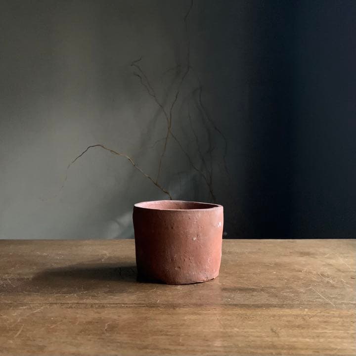 壺屋 焼締 筒茶碗 火入 古琉球 琉球美術 壺屋焼 古美術 古道具 アンティーク