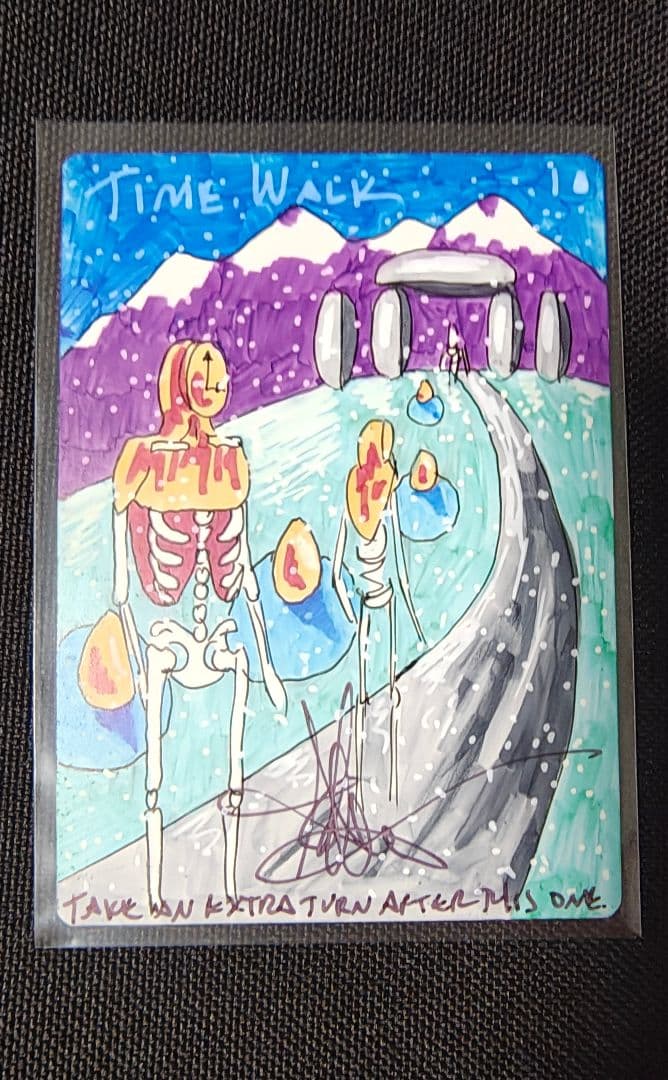 Time Walk Amy Weber氏 直筆サイン入りスケッチアート　　MTG