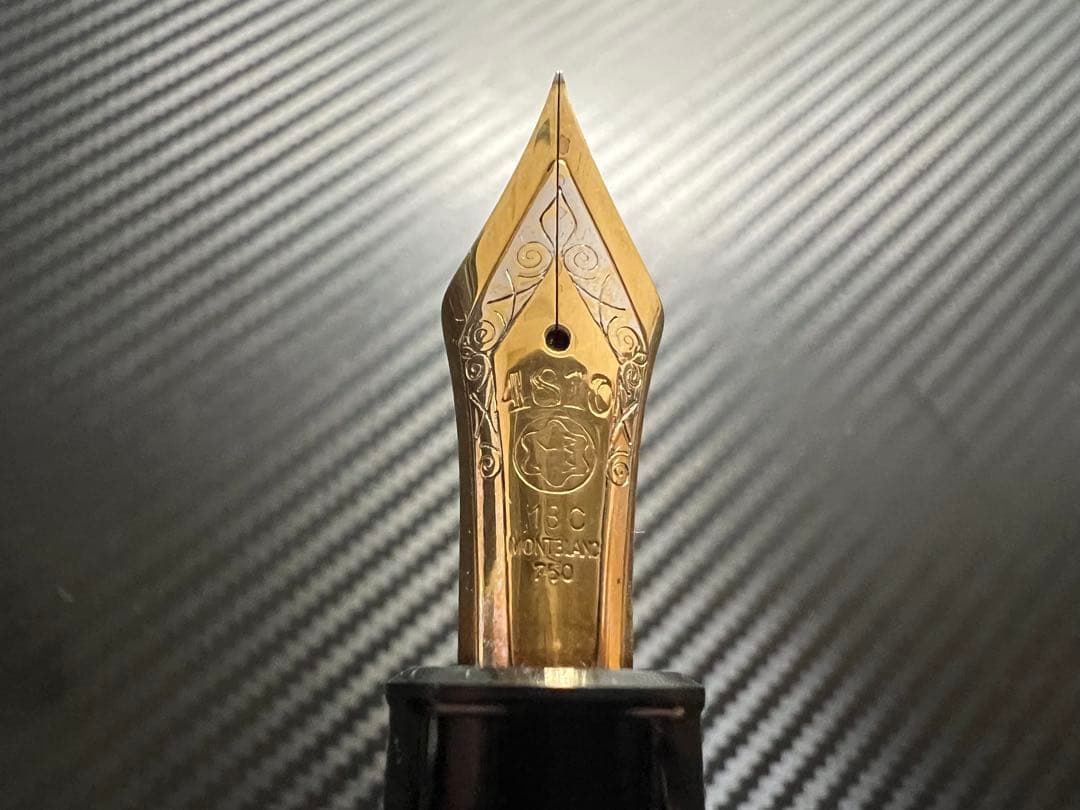 モンブラン マイスターシュテュック 149 万年筆 18C 3帯 EF 極細字