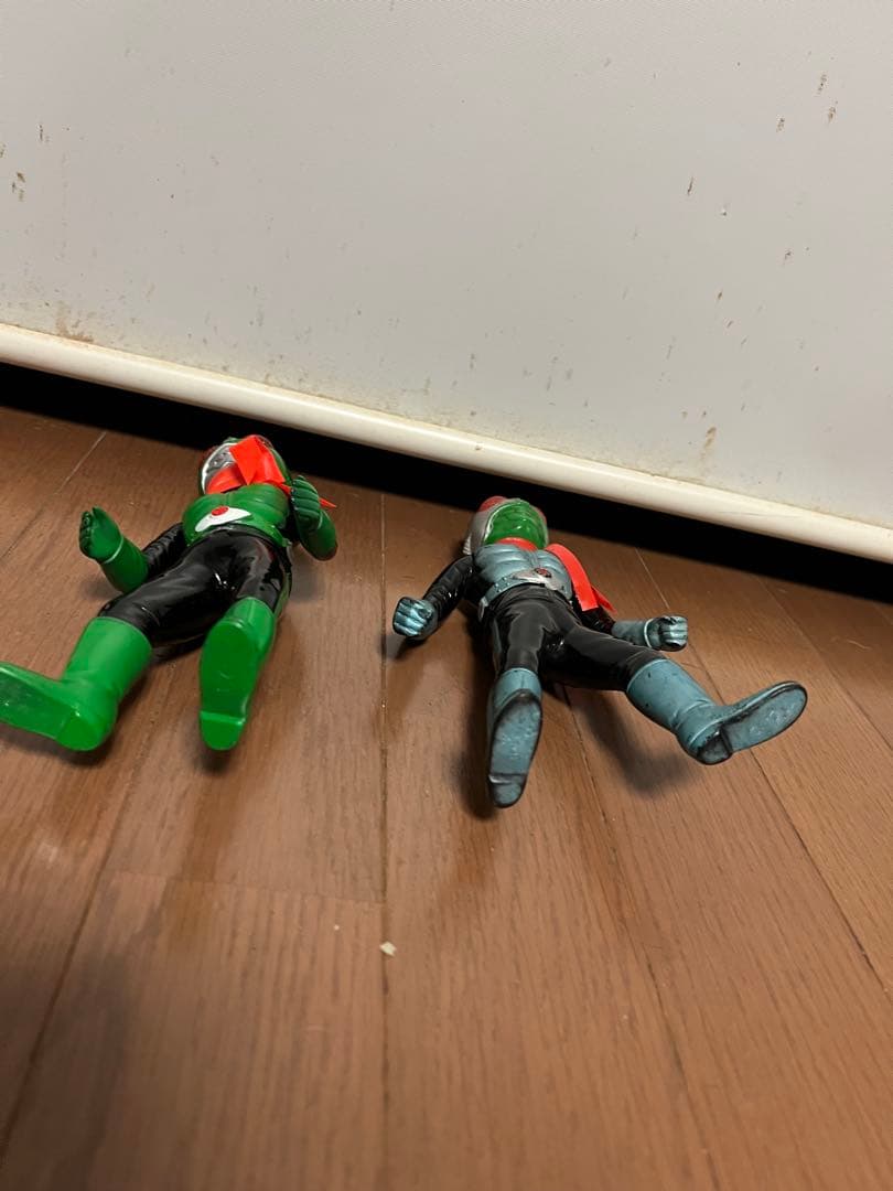 当時物！！仮面ライダー1号と2号のミドルサイズ　バンダイ　ポピー　ブルマァク