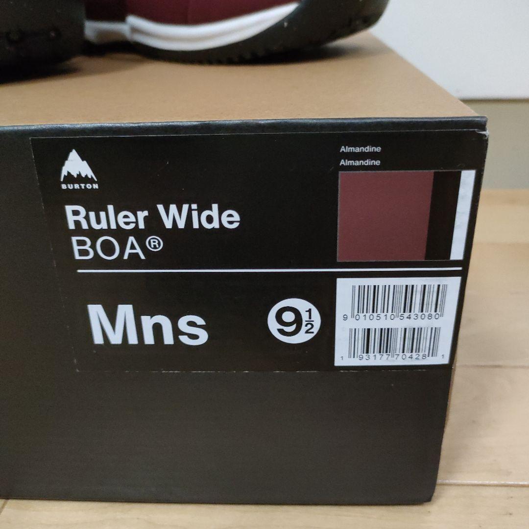 中古　23-24BURTON Ruler Wide BOA 27.5cmグラトリ