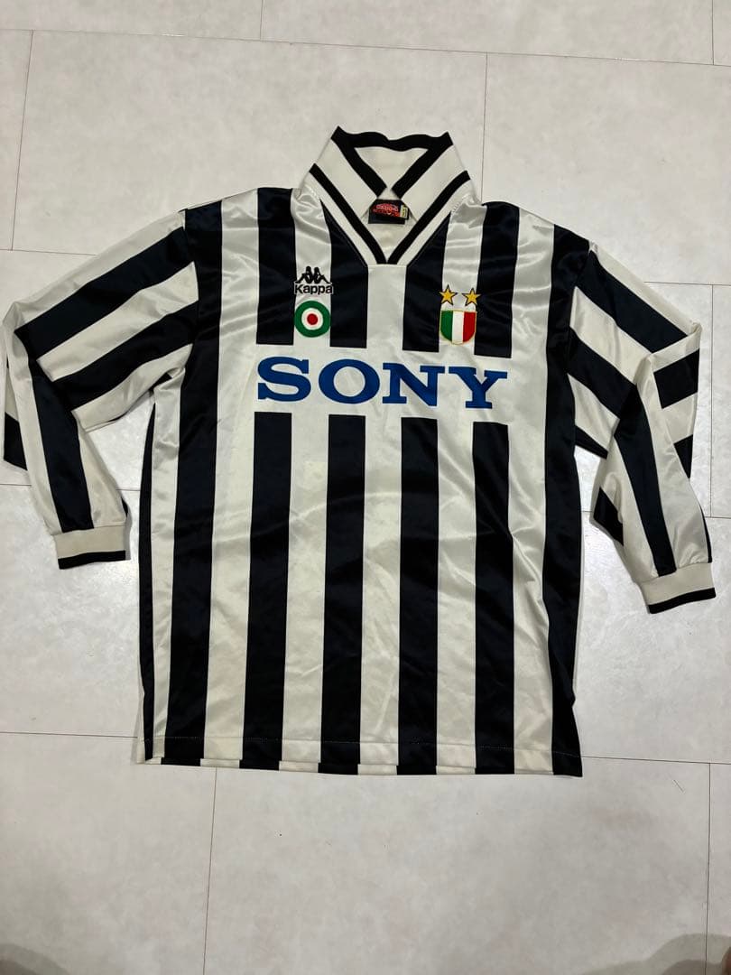 ユベントス　ユニフォーム95/96シーズン　サッカーシャツ SONY 最終値引き