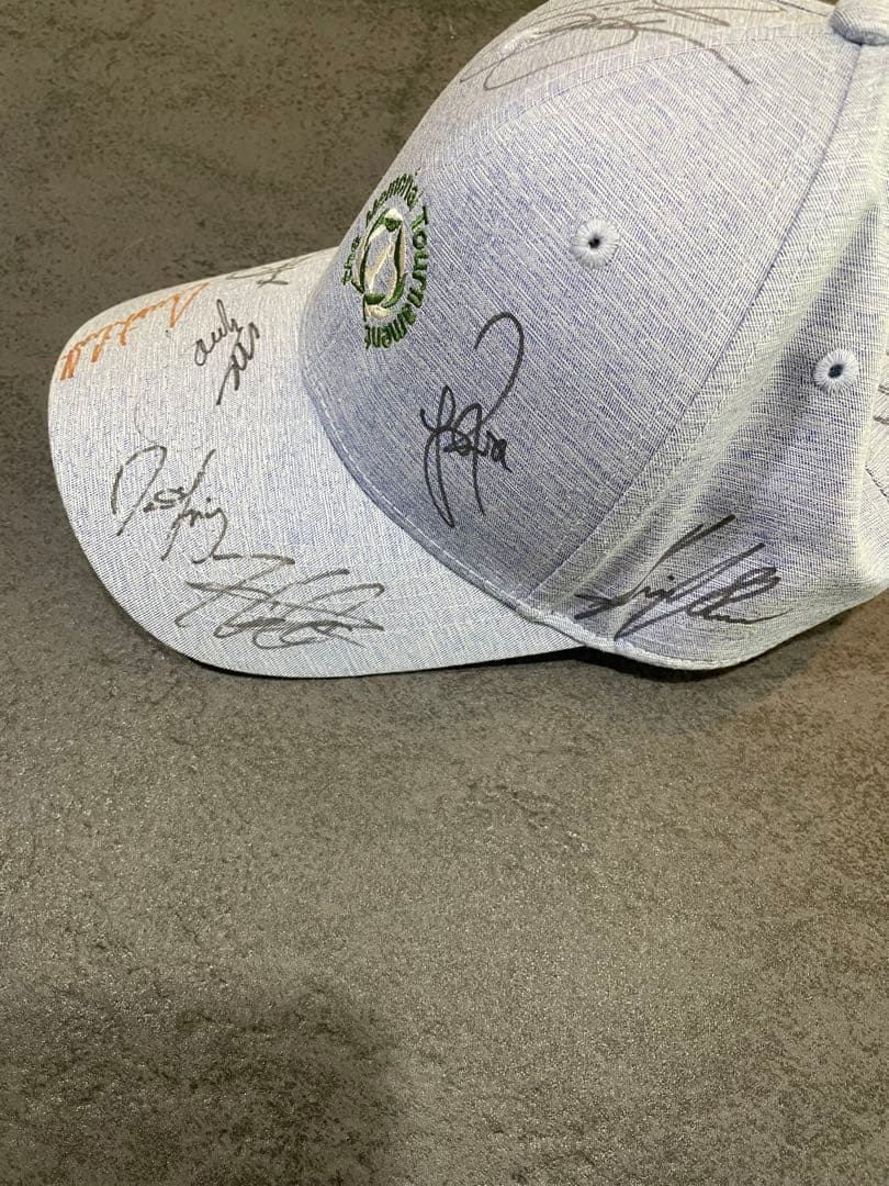 【希少】松山英樹　リッキーファウラー アダムスコット他　サイン入りキャップ