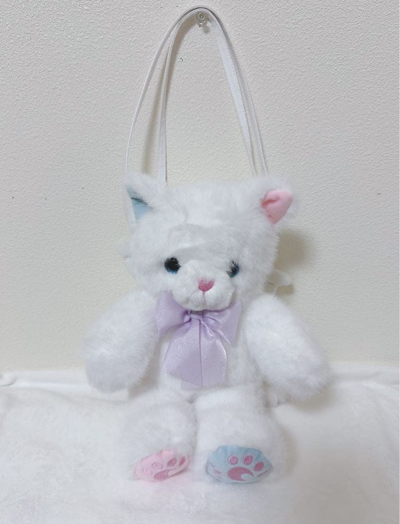 mezzo piano ぬいぐるみポシェット 猫デザイン 新品タグ付き
