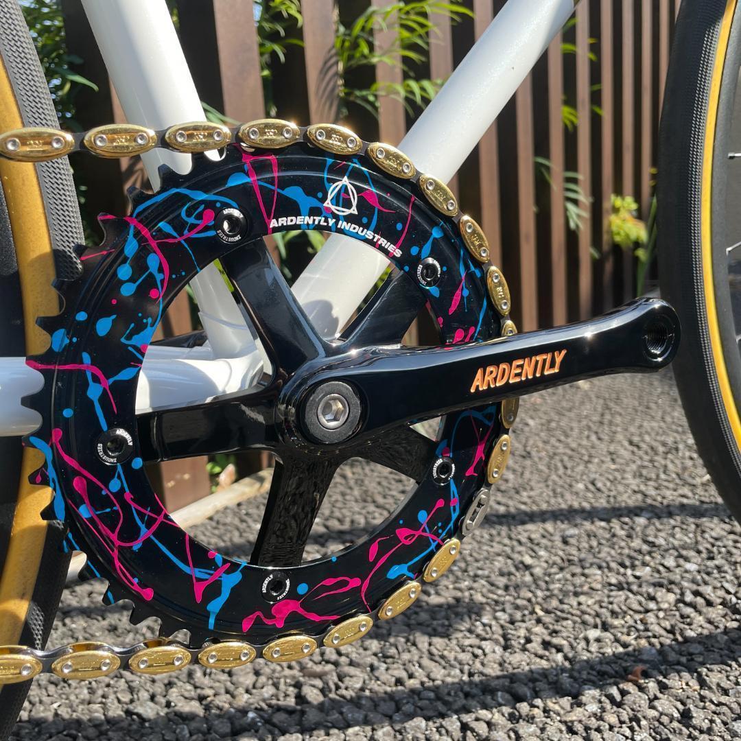 【新品】ARDENTRY ピスト用クランク ブラック 65㎜ 144PCD