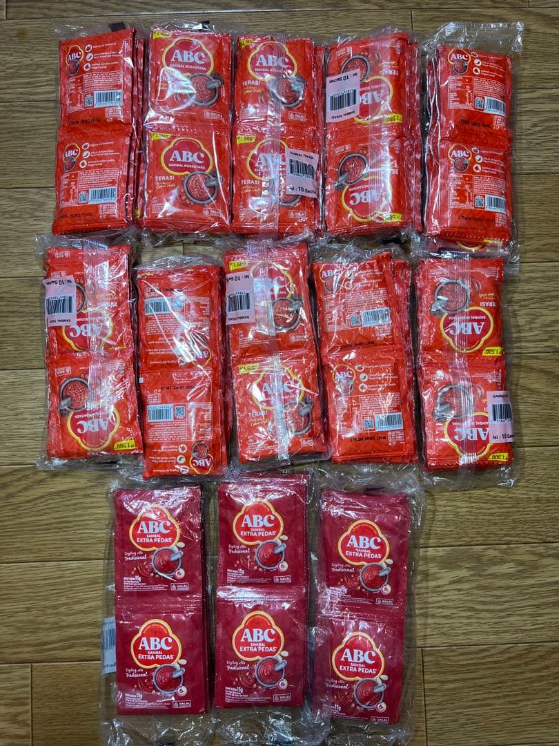 SEN専用 インドネシア チリ ULEG サンバル 1270袋 boncabe