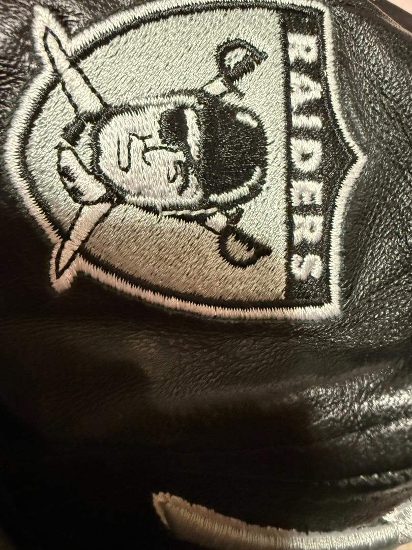 【高級ラムスキン】ミッチェルアンドネス レイダース レザーキャップ NFL 本革