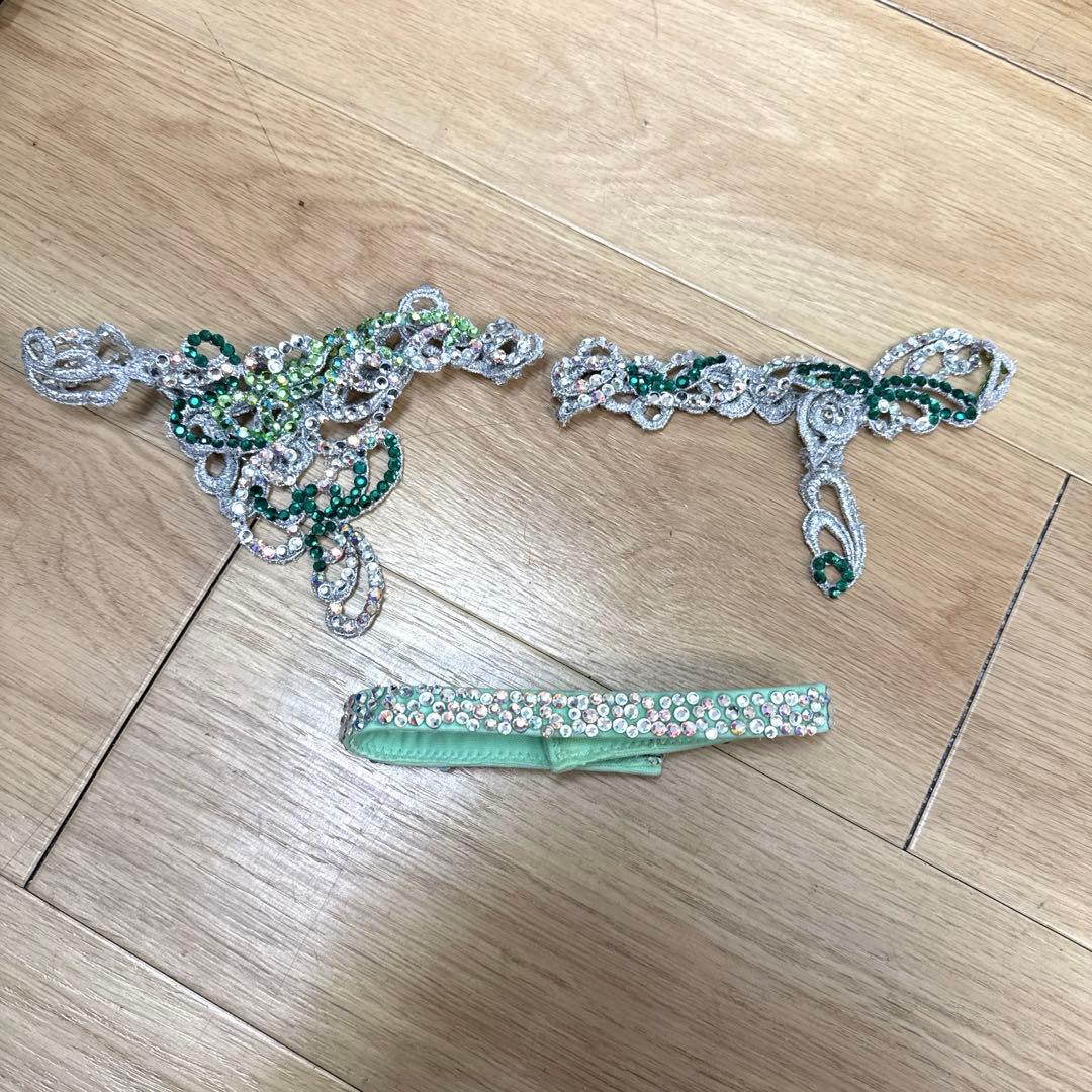 6346★ジャンティ★S ライトグリーン スタンダードドレス 社交ダンス