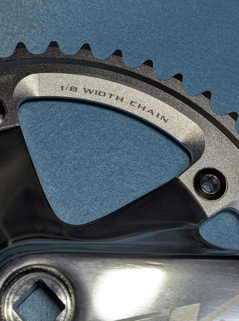 SKEACE スクエアテーパー ピスト用クランク 165mm 48T 　シルバー