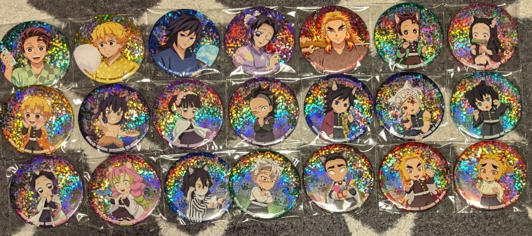 鬼滅の刃」 ホログラム缶バッジ～漆ノ章 in ナムコ～ namco　コンプセット