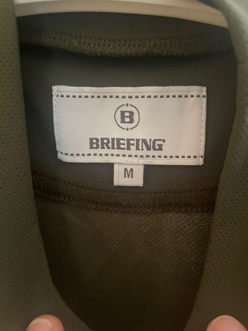 BRIEFING レディース M ノースリーブシャツ オリーブグリーン