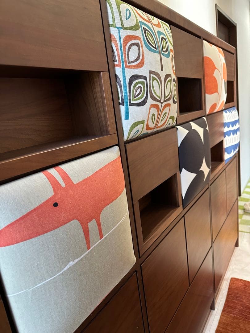 【送料無料】壁面収納 ウォールナット材 高級家具