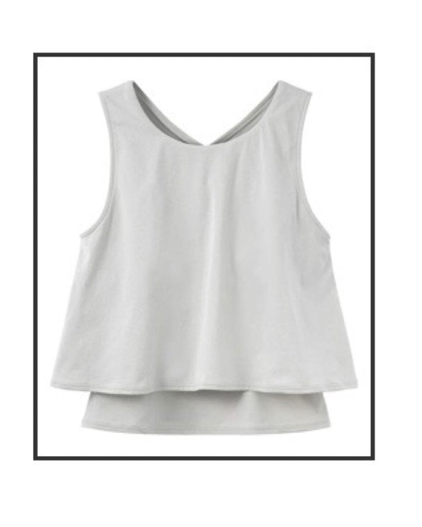 SUKALA カップ付きフレアタンクトップ　Lサイズ