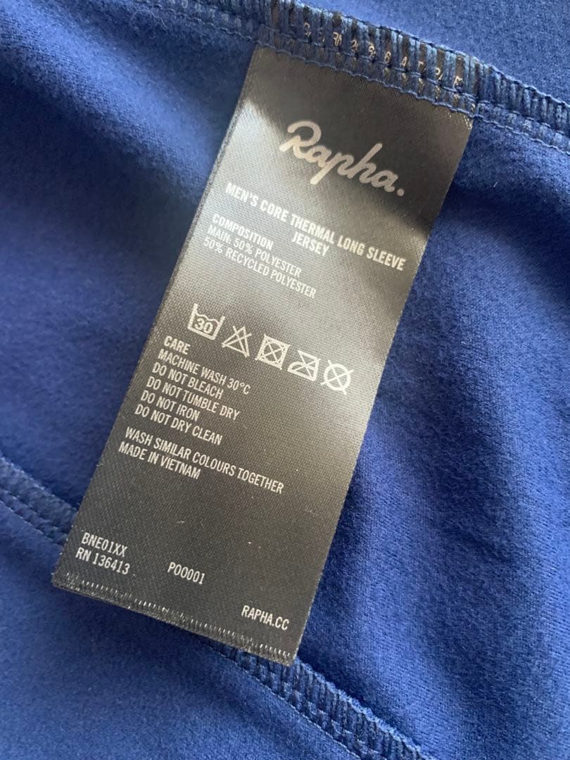 【新品】Raphaメンズコア サーマルロングスリーブ ジャージ　ネイビーMサイズ