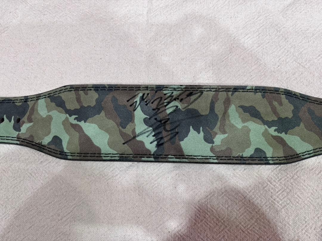 直筆サイン入りジュラシック 木澤 レバーアクション パワーベルト Mサイズ　1