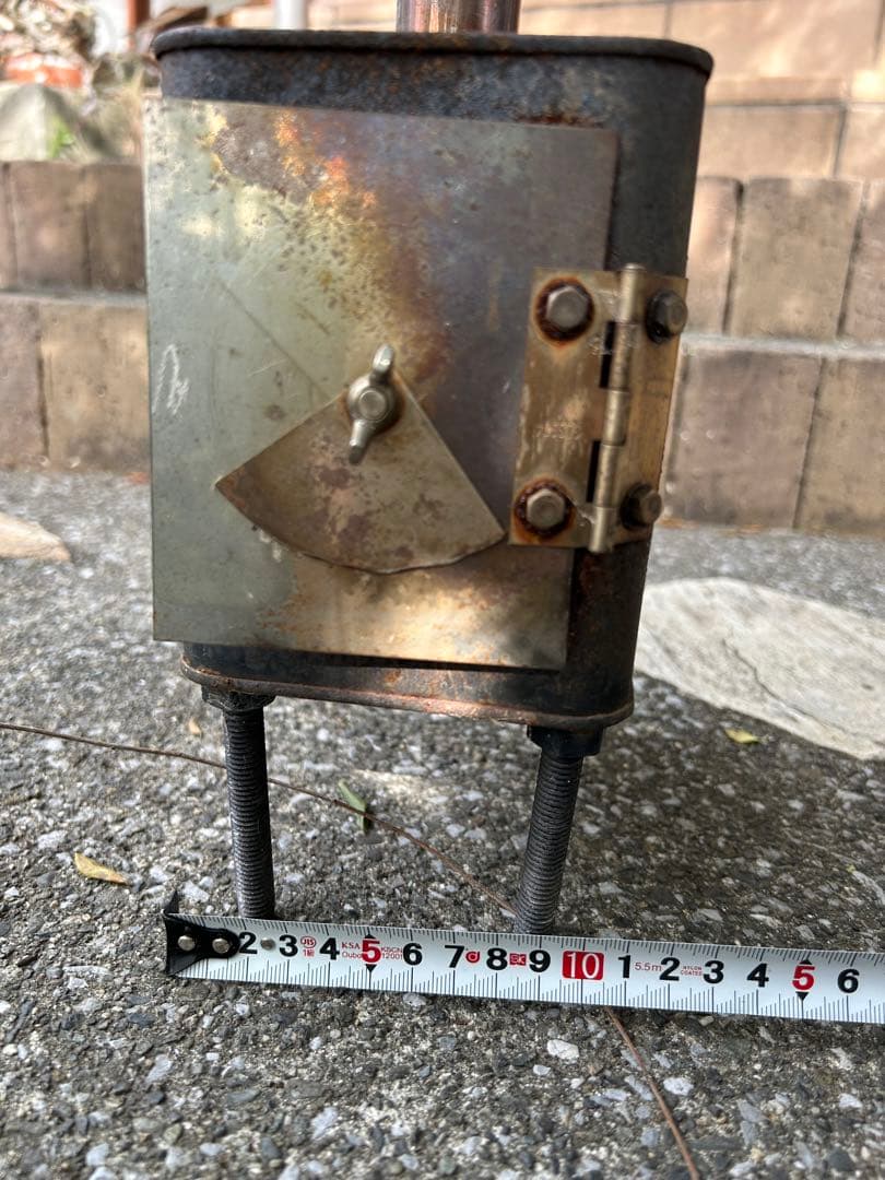 卓上　薪ストーブ 煙突付き