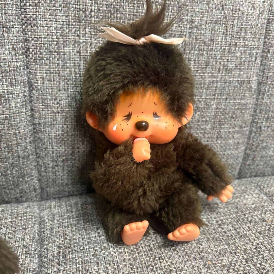 昭和レトロ 初代 ふた子のモンチッチ 当時物 セキグチ ブルーアイ