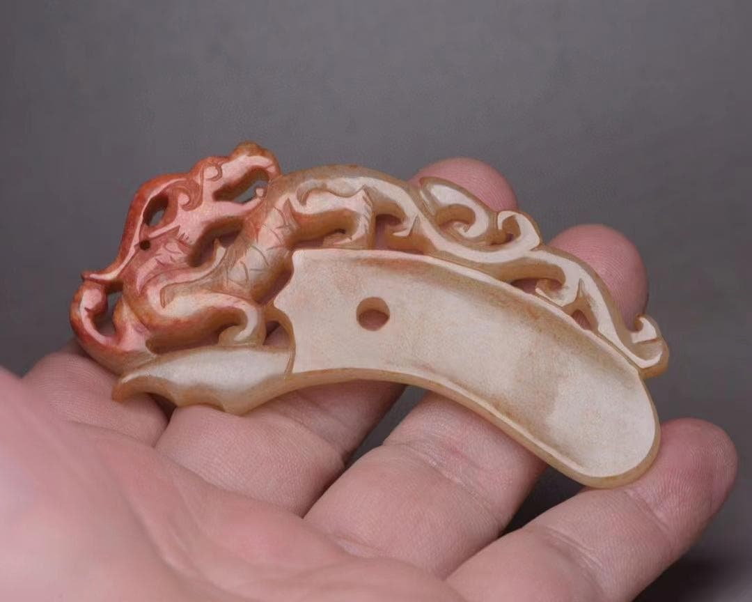 中国古美術・高古龍佩・和田玉製・細密彫・根付・裝身具・置物・玉墜・玉珮・賞物