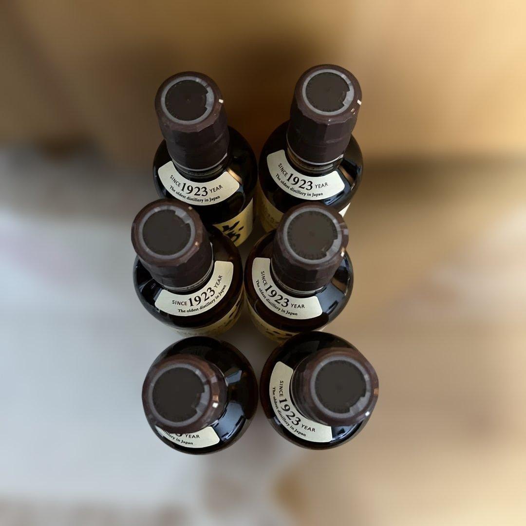 《新品未開封》サントリーシングルモルトウイスキー 山崎 180ml×６本