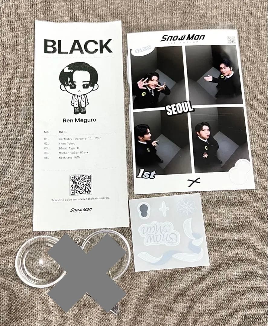 Man 目黒蓮　POPUP13点セット トレカ バッジ フォトカード等