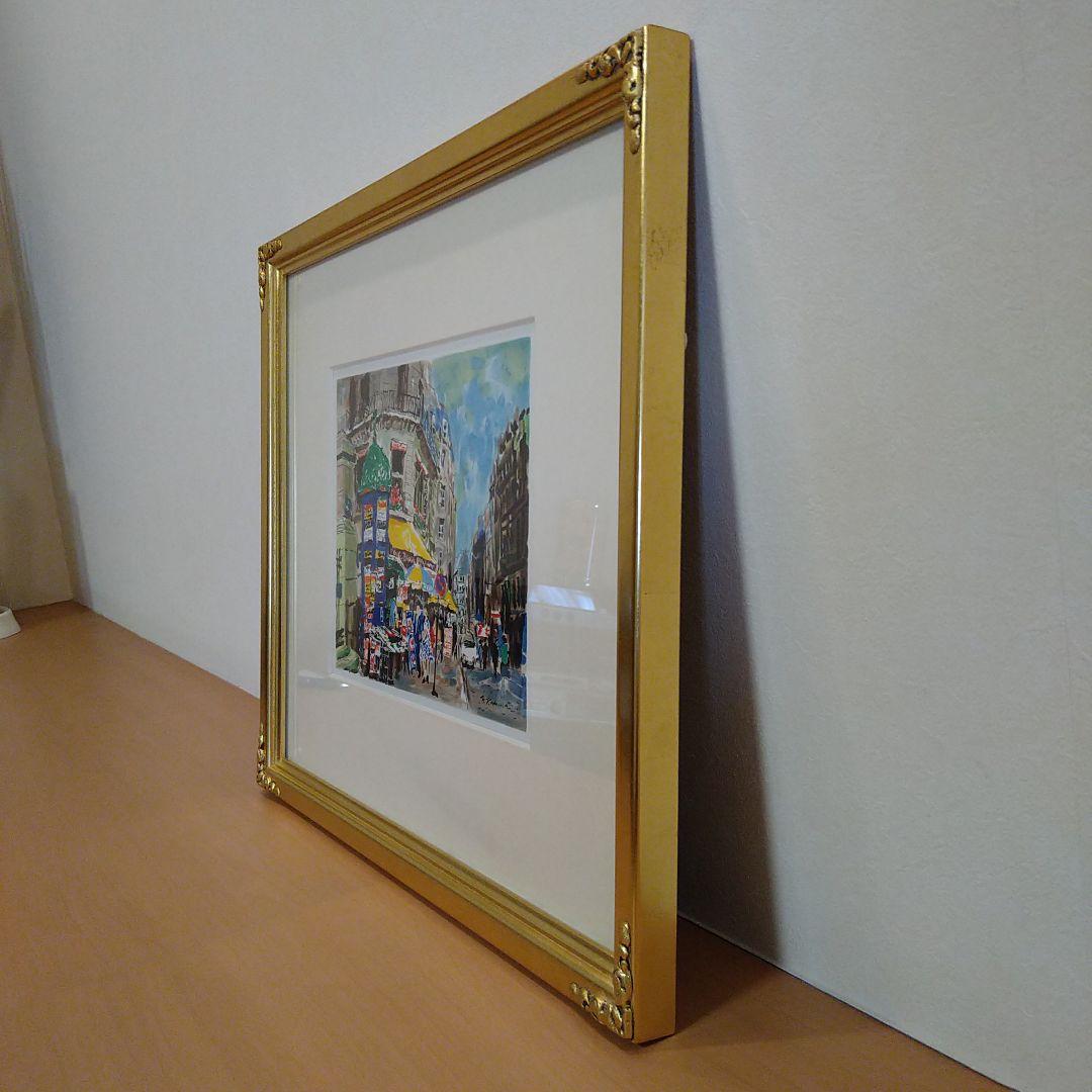 児玉幸雄　リトグラフ　「サントノーレ通り」