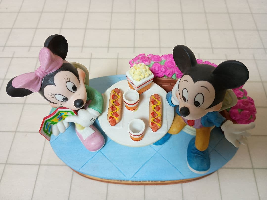 東京ディズニーランド　ミッキー ＆ ミニー　DISNEY LAND　置物　現状品