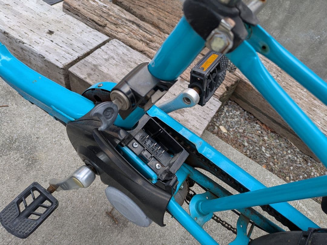 【ジャンク】大阪Panasonicパナソニック電動自転車ギュットミニDXサドル他