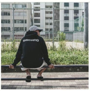 ウェア SHIMANO Big Logo Pullover Hoodie BLACK M
