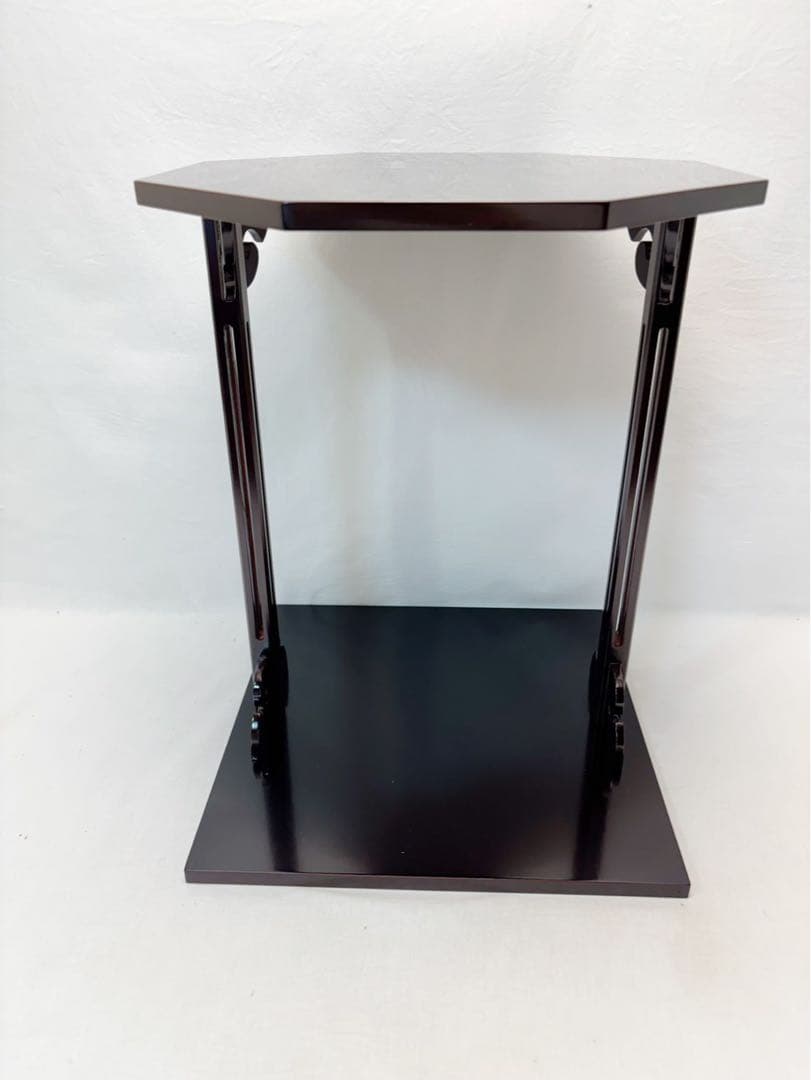 美品 茶道具 溜塗 寿棚 淡々斉好 組み立式茶の湯道具 茶棚 茶事 小棚 元箱