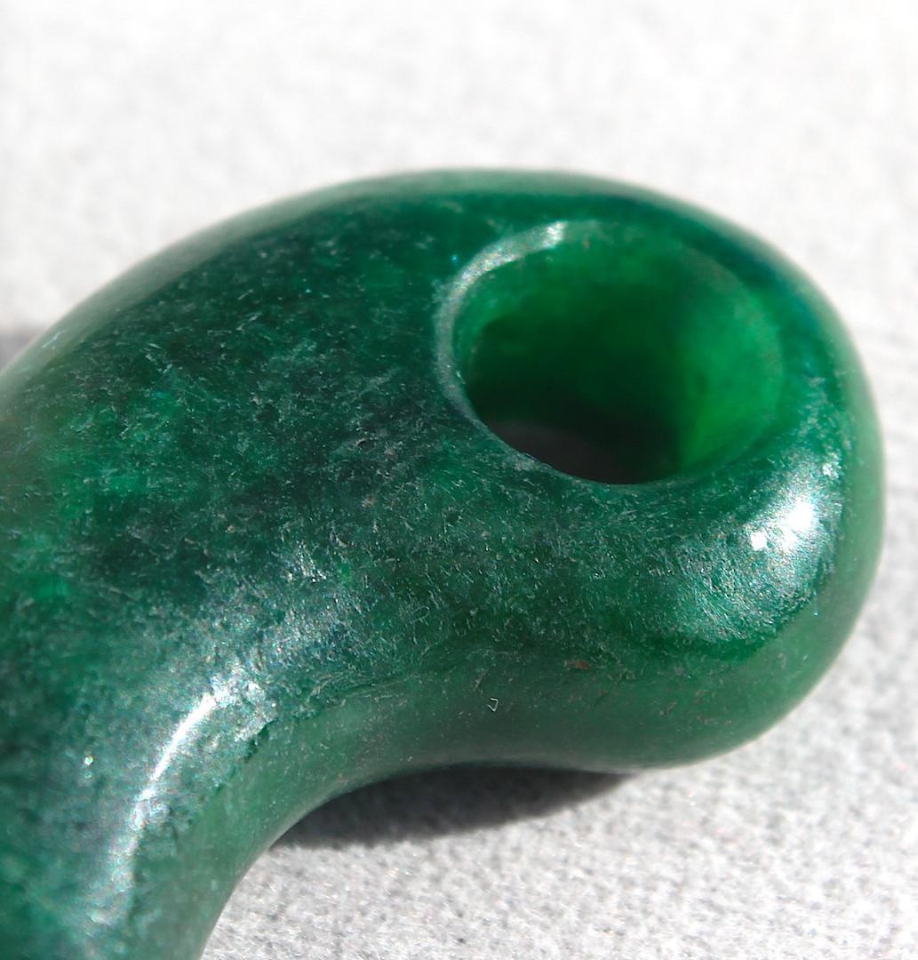 ［濃緑&透明感］古墳期 硬玉翡翠 勾玉 14.4g 出土品 / 糸魚川翡翠