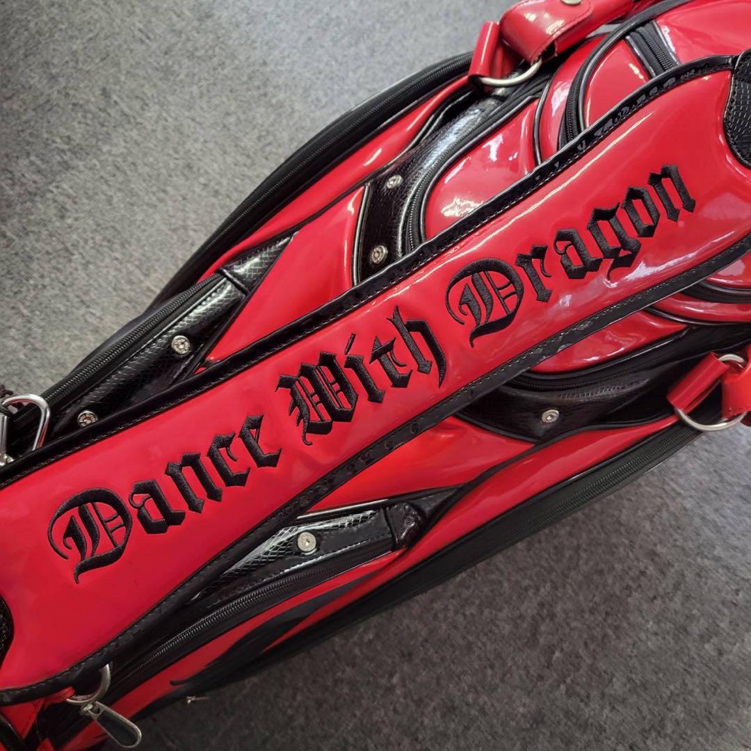 【匿名発送】DANCE WITH DRAGON　ゴルフバッグ　レッド