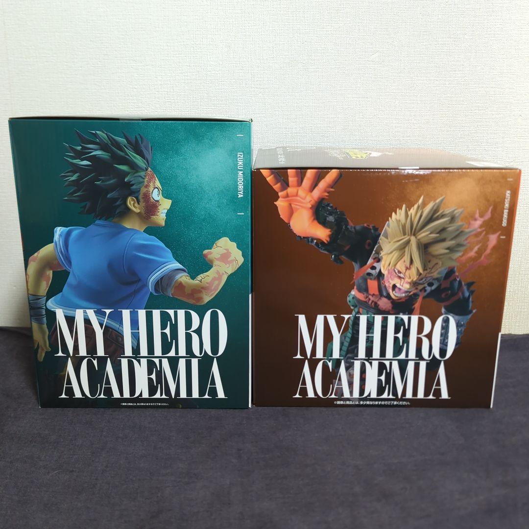 ​【現物有り】一番くじ ヒロアカ C賞 緑谷出久 D賞 爆豪勝己　2体セット