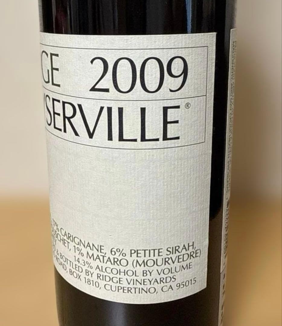 RIDGE Geyserville 2009 赤ワイン