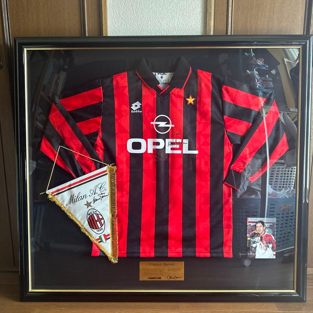 pastaACミラン サッカーシャツ フレーム入り