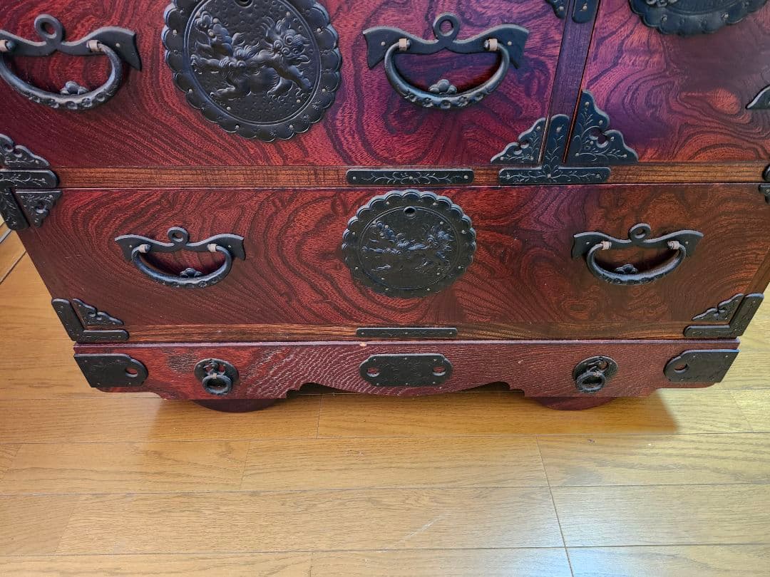 岩谷堂タンス 岩谷堂車箪笥 車箪笥 民芸家具 鍵2本付き