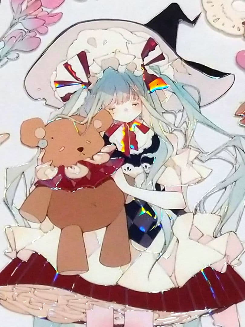 のこり１✩J830＃小萝莉(贝壳光)田小宝的星空切り売り海外人物マステ女の子